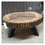 Available in stock - Coffee table - wood slice Pasco (1)