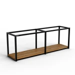 Loft style oak kitchen shelf - Timber (1)