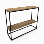 Industrial console table  - Merrion with a shelf