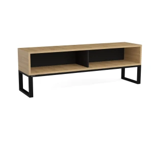 Loftowa konsola RTV z wnęką na wymiar -  Troy 