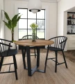 Industrial round dining table Millstone