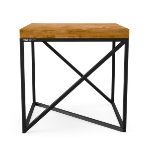 Dębowy stolik kawowy w stylu loft na wymiar - Rotta