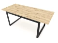 Extendo - Industrialny rozkładany stół jadalniany, jedna dostawka