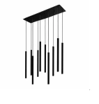 Industrialny żyrandol Laser Black X 8923