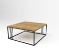 Industrialny stolik kawowy Darna; 100x100 cm