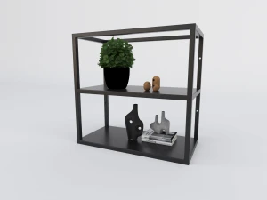 Industrialna półka z blatami z blachy -  Bolton