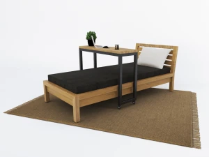 Ruchoma nadstawka na łóżko w stylu loft - Arran