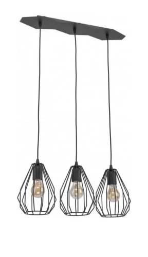 Industrialny żyrandol Brylant Black III 2259