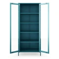 Witryna z regulowanymi półkami, turkusowa - Angelo Modern