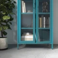 Turkusowa witryna loftowa metalowa - Angelo Modern