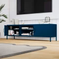 Elegancka granatowa szafka RTV do salonu, pod telewizor