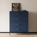 Carla Modern - metalowa komoda do salonu granatowa loft