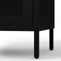 Witryna Luigi czarna minimalistyczna na nóżkach