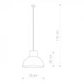 Lampa industrialna Works concrete 6510 - wymiary