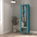 Luigi Modern - witryna metalowa turkusowa aranżacja salonu.jpg