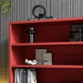 nowoczesny czerwony regał do wnętrz loft - Luca.jpg