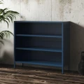 Luca - metalowy regał z regulowanymi półkami; granat w stylu loft.jpg