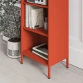Mario - metalowy,  czerwony regał do biura lub salonu w stylu loft.jpg