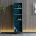 Industrialny metalowy regał w kolorze morskim do salonów w stylu loft
