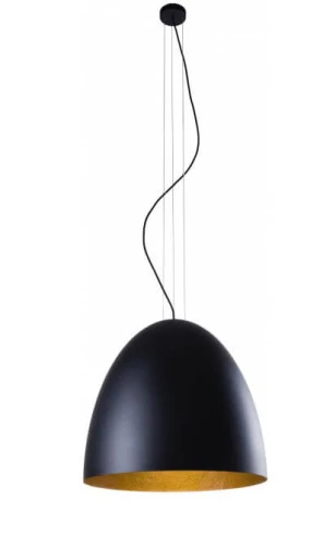 Lampa Egg L black-gold 9024