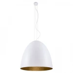 Nowoczesna lampa Egg L White-Gold 9023