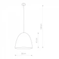Lampa Egg M White-Gold 9021
