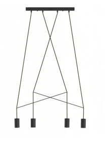 Nowoczesny żyrandol Imbria Black IV 9192