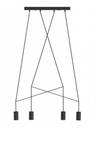 Nowoczesny żyrandol Imbria Black IV 9192