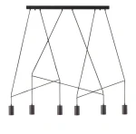 Nowoczesny żyrandol Imbria Black VI 9675