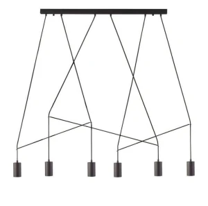 Nowoczesny żyrandol Imbria Black VI 9675