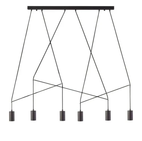 Nowoczesny żyrandol Imbria Black VI 9675