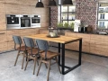 Industrialny stół jadalniany Ennis