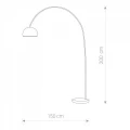 Nowoczesna lampa podłogowa Cosmo chrom 4917