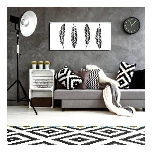 Feathers - dekor z metalu