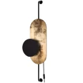 Nowoczesny kinkiet Wheel Lux Black-Gold 8430